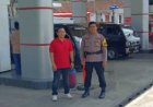 Polsek Palabuhanratu Polres Sukabumi Monitoring SPBU Batu Sapi Pasca Kelangkaan Stok BBM