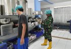 Cek Sterilisasi Dapur MBG, Batuud Koramil 2209/Lengkong Pastikan Peralatan Higienis dan Aman