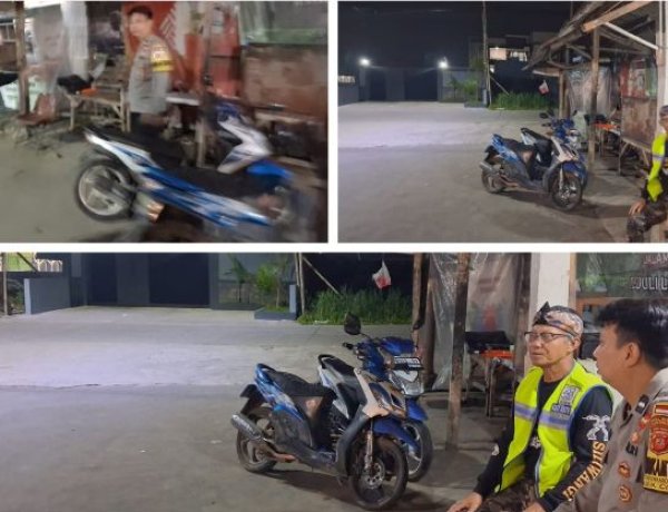 Polsek Cidahu Polres Sukabumi Tingkatkan Sambang dan Kontrol Satkamling di Desa Pondokkaso Tonggoh